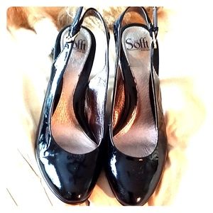 Sofft Patent Leather Strappy Heels NWOT